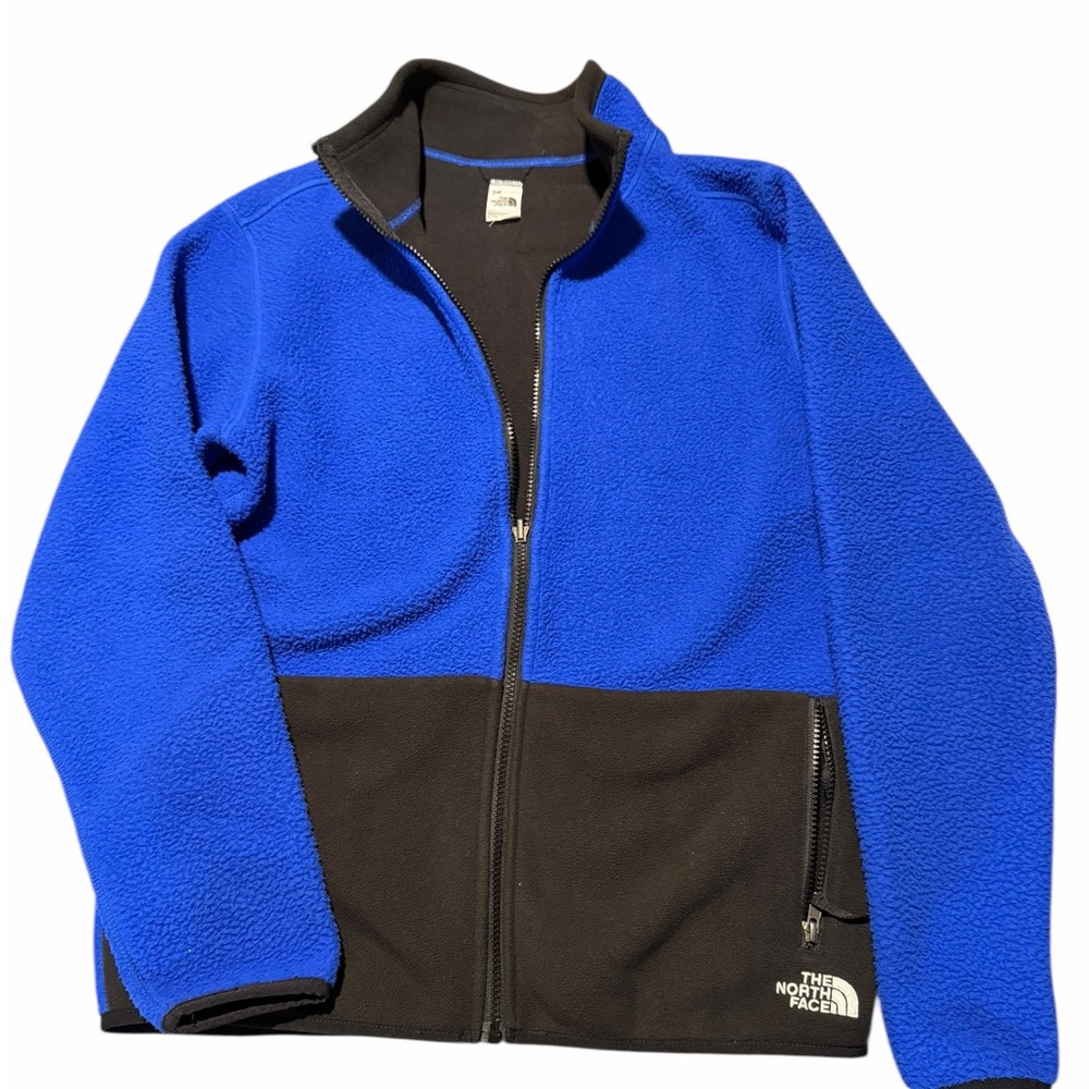 The North Face Kids Royal Blue and Black Fleece Jacket